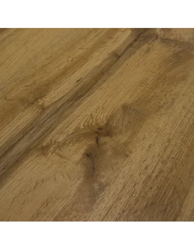 Masă de sufragerie MAHIR TIP 2, living, Ø 120 cm, MDF furniruit stejar | MobilaOK