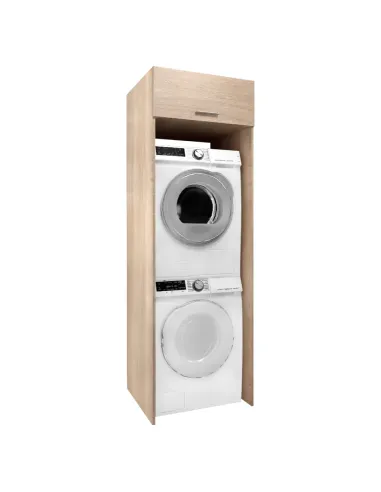 Dulap deasupra masinii de spalat, JERGI, baie/spalatorie, 67.5x67x210 cm, PAL, | MobilaOK