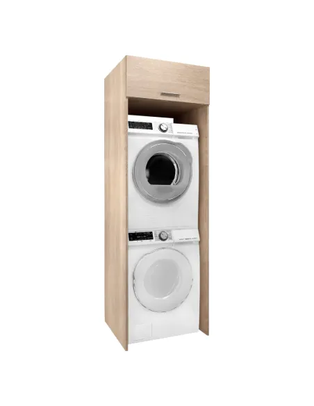 Dulap deasupra masinii de spalat, JERGI, baie/spalatorie, 67.5x67x210 cm, PAL, | MobilaOK