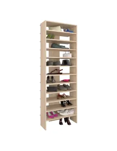 Raft înalt OSKI, pantofar dressing, 63x31x180 cm, PAL stejar sonoma | MobilaOK