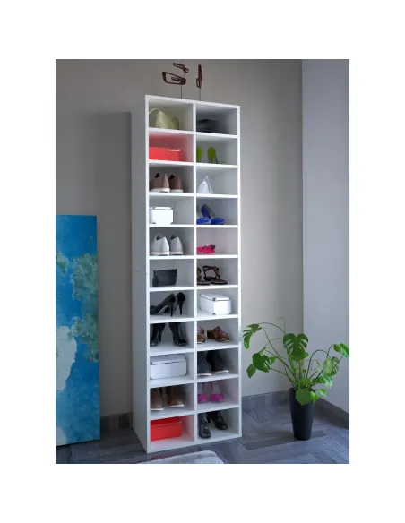Raft Înalt IGNO, pantofar/hol/dormitor, 54x34.3x184.2 cm, PAL melaminat | MobilaOK