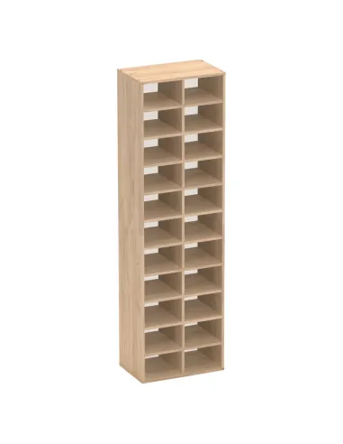 Raft înalt/pantofar IGNO, hol/dormitor, 54x34x184 cm, PAL laminat | MobilaOK