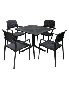 Masă de grădină DENTON NEW, interior/exterior, 79.5x79.5x74.5 cm, Plastic | MobilaOK 2