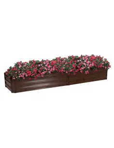 Pat de flori, NONKY, gradina/balcon, 235x60x30 cm, otel/aluminiu | MobilaOK