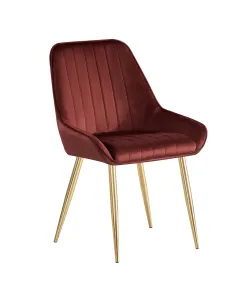 Scaun Dining PERLIA, sufragerie/dining, 56x62x89 cm, catifea/crom | MobilaOK