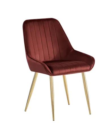 Scaun Dining PERLIA, sufragerie/dining, 56x62x89 cm, catifea/crom | MobilaOK