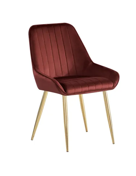 Scaun Dining PERLIA, sufragerie/dining, 56x62x89 cm, catifea/crom | MobilaOK