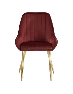 Scaun Dining PERLIA, sufragerie/dining, 56x62x89 cm, catifea/crom | MobilaOK 2