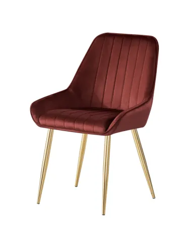 Scaun Dining PERLIA, sufragerie/dining, 56x62x89 cm, catifea/crom | MobilaOK