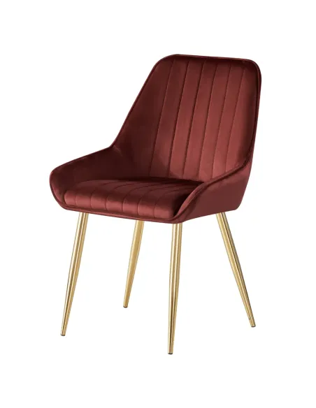 Scaun Dining PERLIA, sufragerie/dining, 56x62x89 cm, catifea/crom | MobilaOK