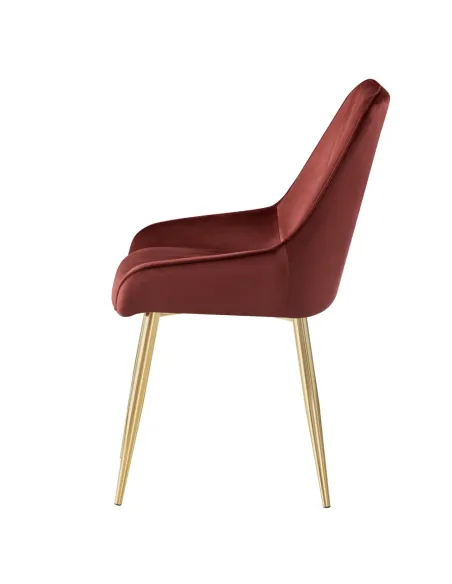 Scaun Dining PERLIA, sufragerie/dining, 56x62x89 cm, catifea/crom | MobilaOK