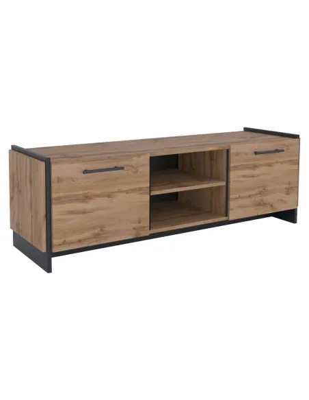Măsuță TV AMONI 2D pentru living, 159x45x50 cm, PAL melaminat | MobilaOK