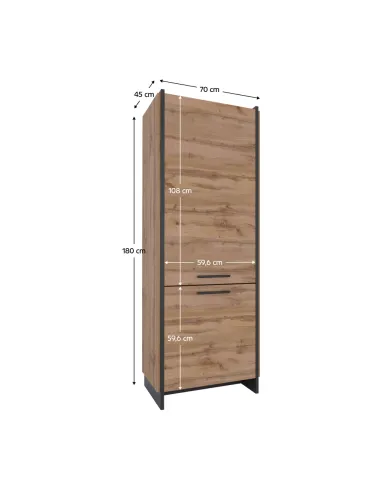 Raft, AMONI 2D, living/dormitor/hol, 70x45x180 cm, PAL melaminat | MobilaOK