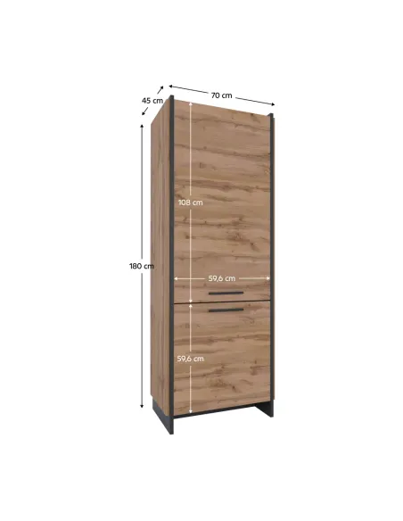 Raft, AMONI 2D, living/dormitor/hol, 70x45x180 cm, PAL melaminat | MobilaOK
