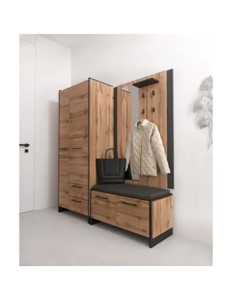 Panou suspendat AMONI, hol/baie/dormitor, 96x30.5x140.2 cm, PAL laminat | MobilaOK