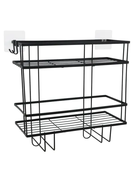 Organizator Baie SABRINA pentru deasupra WC-ului, 34x15x36 cm, Oțel Carbon | MobilaOK