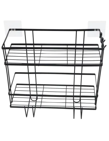 Organizator Baie SABRINA pentru deasupra WC-ului, 34x15x36 cm, Oțel Carbon | MobilaOK