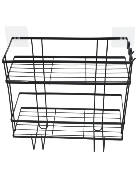 Organizator Baie SABRINA pentru deasupra WC-ului, 34x15x36 cm, Oțel Carbon | MobilaOK