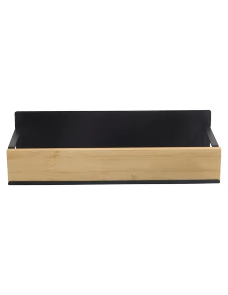 Poliță, ZOBER TYP 1, bucătărie, 27x8.5x7.5 cm & 29.5x9.5x7.5 cm, Bambus și Oțel | MobilaOK