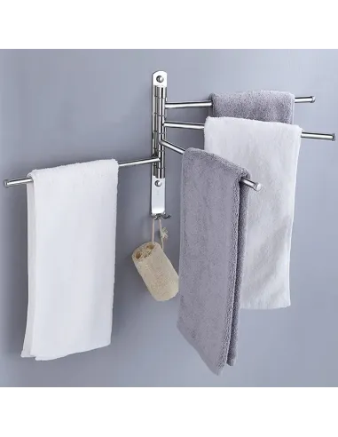 Suport prosop, HOLDER, baie, 35.5x2.6x24.5 cm, Oțel inoxidabil | MobilaOK