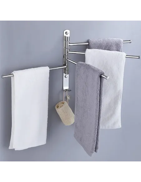 Suport prosop, HOLDER, baie, 35.5x2.6x24.5 cm, Oțel inoxidabil | MobilaOK