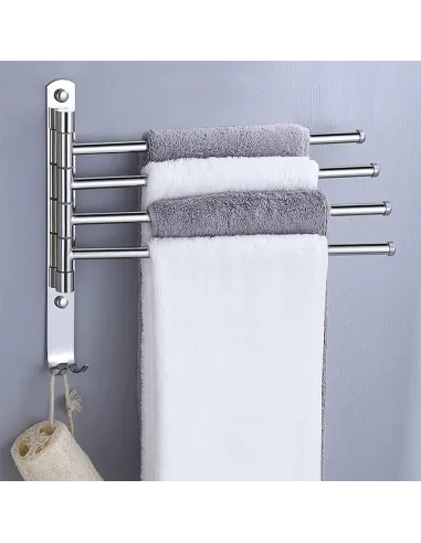 Suport prosop, HOLDER, baie, 35.5x2.6x24.5 cm, Oțel inoxidabil | MobilaOK