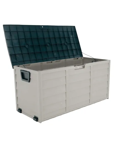Cutie depozitare KORTEZ, gradina/terasa, 112x49x54 cm, plastic | MobilaOK