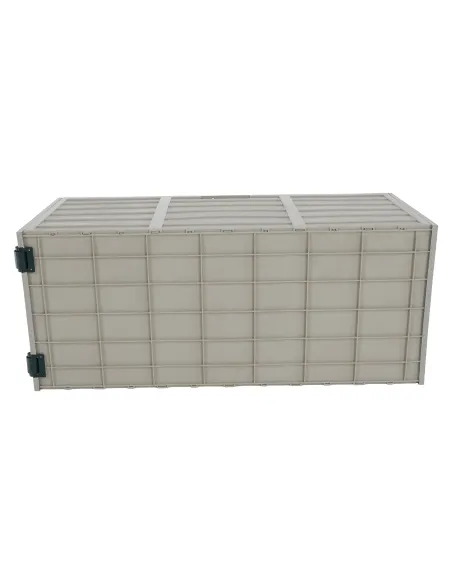 Cutie depozitare KORTEZ, gradina/terasa, 112x49x54 cm, plastic | MobilaOK