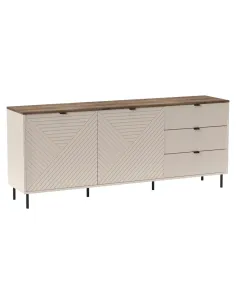 Comodă EYCO 2D3S pentru dormitor/hol, 183.4x40x75.2 cm, PAL/MDF | MobilaOK