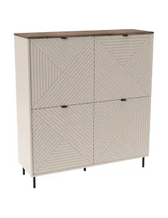 Raft, EYCO 4D, living/dormitor, 123.4x40x135.2 cm, PAL/MDF, KONDELA | MobilaOK