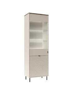 Vitrină EYCO, living/hol, 63.4x40x194.6 cm, PAL/MDF înfoliat | MobilaOK