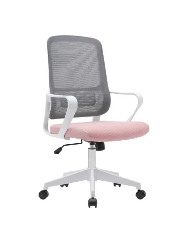 Scaun de birou SALOMO, birou/home office, 63x56.5x99-109 cm, plasă și plastic | MobilaOK