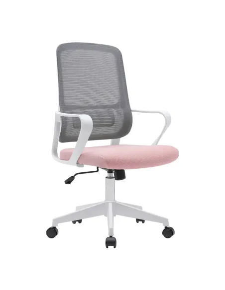 Scaun de birou SALOMO, birou/home office, 63x56.5x99-109 cm, plasă și plastic | MobilaOK