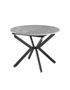 Masă Dining ABERO, living/bucătărie, 100x100-140x75 cm, MDF | MobilaOK