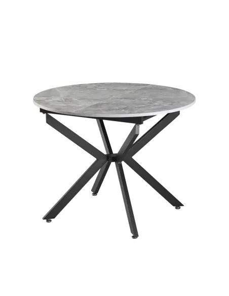 Masă Dining ABERO, living/bucătărie, 100x100-140x75 cm, MDF | MobilaOK