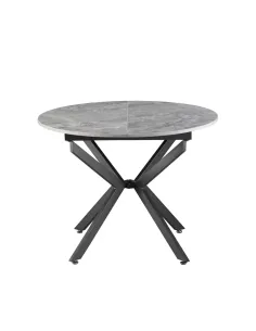 Masă Dining ABERO, living/bucătărie, 100x100-140x75 cm, MDF | MobilaOK 2