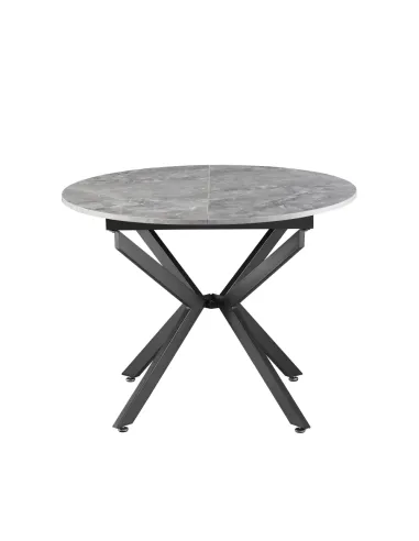 Masă Dining ABERO, living/bucătărie, 100x100-140x75 cm, MDF | MobilaOK