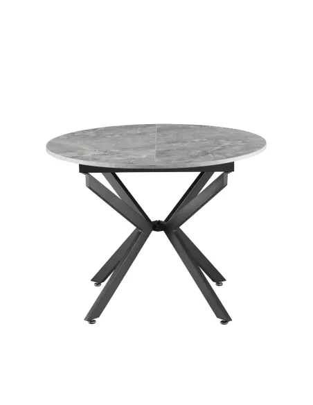 Masă Dining ABERO, living/bucătărie, 100x100-140x75 cm, MDF | MobilaOK