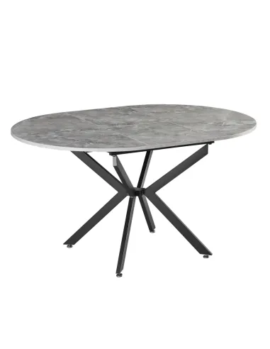 Masă Dining ABERO, living/bucătărie, 100x100-140x75 cm, MDF | MobilaOK