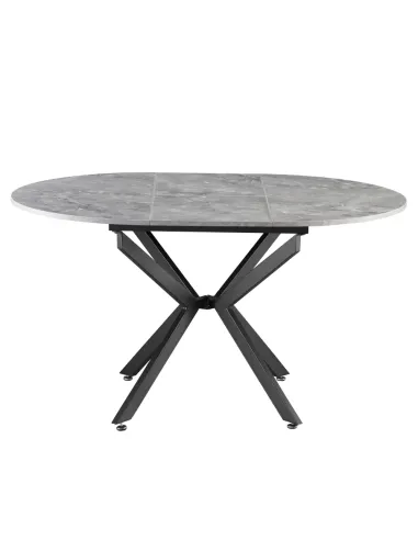 Masă Dining ABERO, living/bucătărie, 100x100-140x75 cm, MDF | MobilaOK
