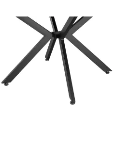 Masă extensibilă de dining, stejar deschis/neagră, 100x100-140x75 cm, ABERO TIP 1 | MobilaOK 2