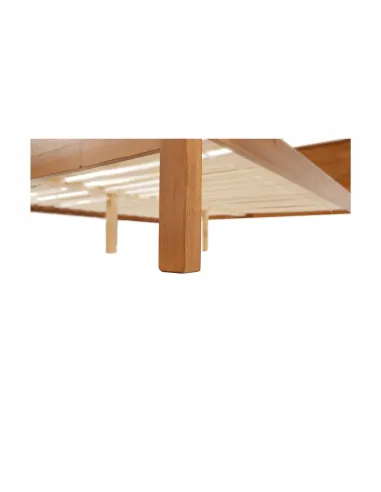 Pat KONDELA dormitor 190x213x82 cm, lemn de pin și PAL laminat | MobilaOK