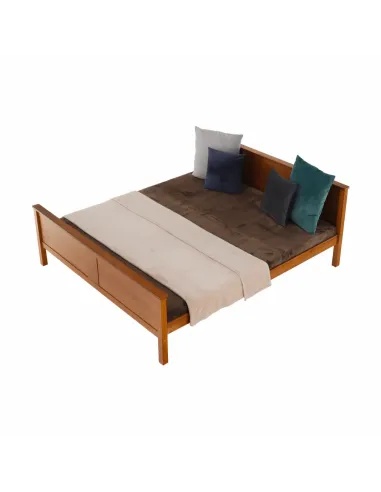 Pat KONDELA dormitor 190x213x82 cm, lemn de pin și PAL laminat | MobilaOK