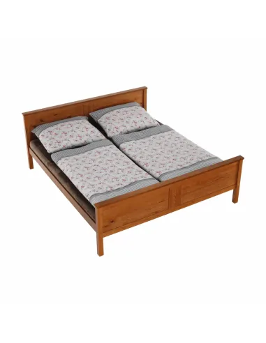 Pat KONDELA dormitor 190x213x82 cm, lemn de pin și PAL laminat | MobilaOK