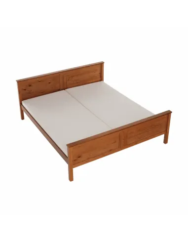 Pat KONDELA dormitor 190x213x82 cm, lemn de pin și PAL laminat | MobilaOK