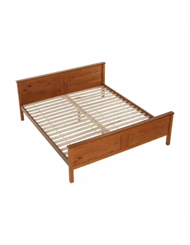Pat KONDELA dormitor 190x213x82 cm, lemn de pin și PAL laminat | MobilaOK