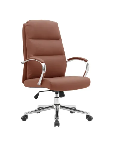 Scaun de birou ADMON, birou, 58x65x102/108 cm, piele ecologică și metal | MobilaOK