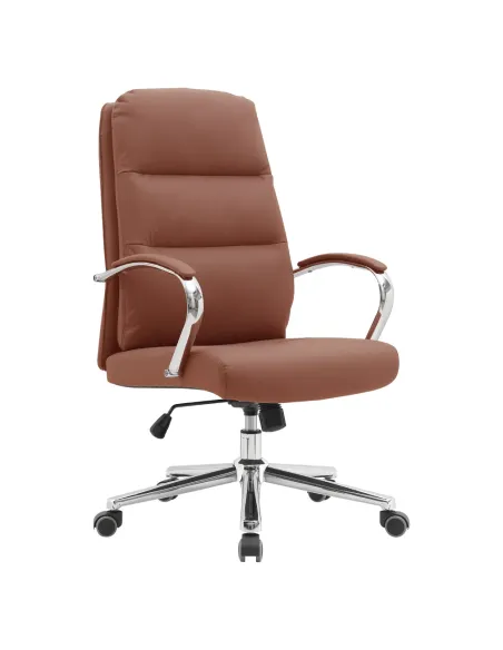 Scaun de birou ADMON, birou, 58x65x102/108 cm, piele ecologică și metal | MobilaOK
