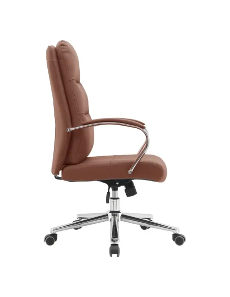 Scaun de birou ADMON, birou, 58x65x102/108 cm, piele ecologică și metal | MobilaOK