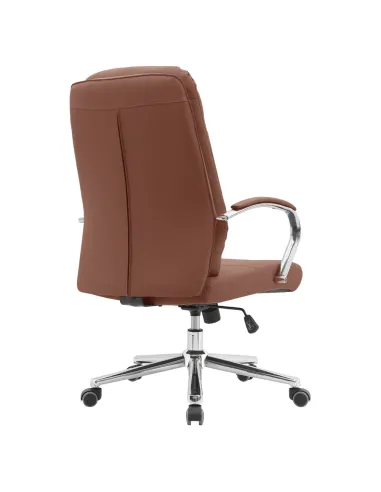 Scaun de birou ADMON, birou, 58x65x102/108 cm, piele ecologică și metal | MobilaOK